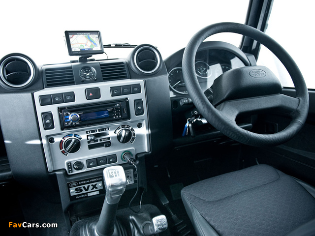 Pictures of Land Rover Defender 110 SVX RHD 2008 (640 x 480)