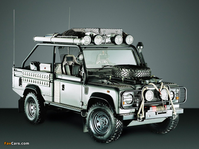 Land Rover Defender 90 Tomb Raider 2001 wallpapers (800 x 600)