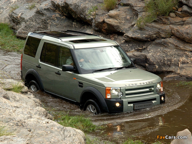 Photos of Land Rover Discovery 3 ZA-spec 2005–08 (640 x 480)