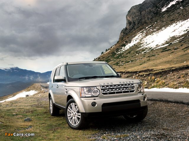 Land Rover Discovery 4 3.0 TDV6 UK-spec 2009 wallpapers (640 x 480)