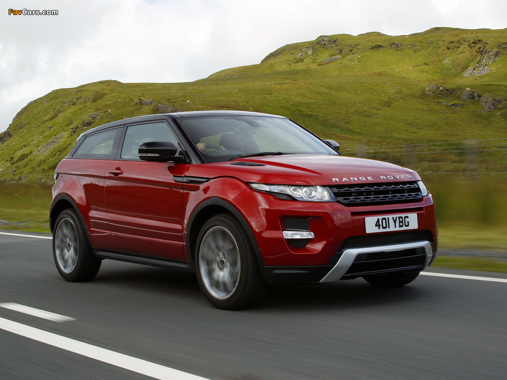 Images of Range Rover Evoque Coupe Si4 Dynamic UK-spec 2011 (1024 x 768)