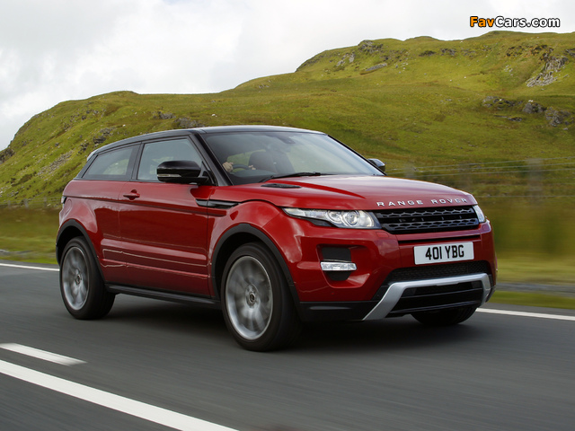 Images of Range Rover Evoque Coupe Si4 Dynamic UK-spec 2011 (640 x 480)