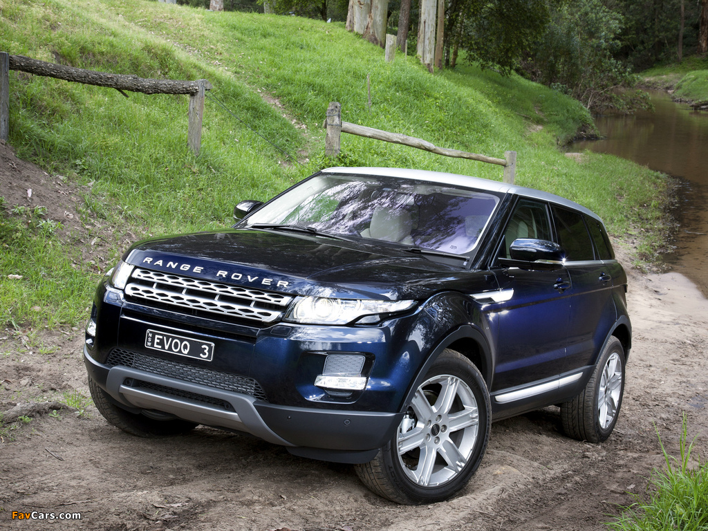 Range Rover Evoque Prestige AU-spec 2011 images (1024 x 768)