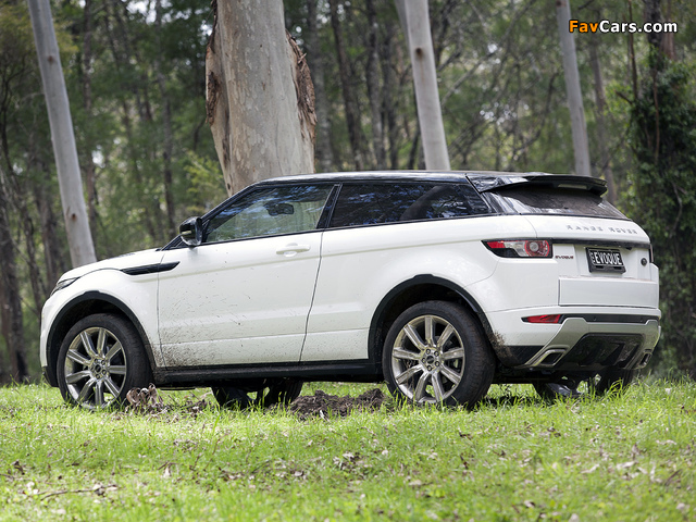 Range Rover Evoque Coupe Dynamic AU-spec 2011 images (640 x 480)