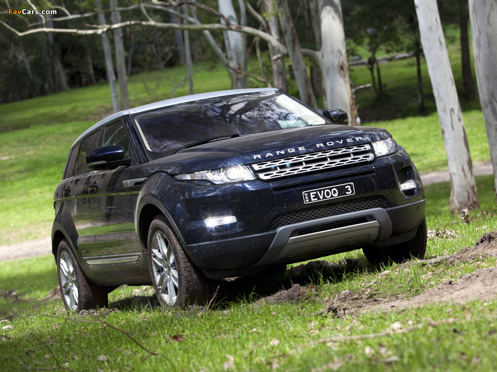 Range Rover Evoque Prestige AU-spec 2011 images (1024 x 768)