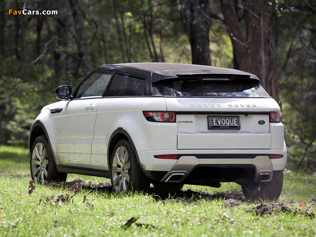 Range Rover Evoque Coupe Dynamic AU-spec 2011 images (640 x 480)
