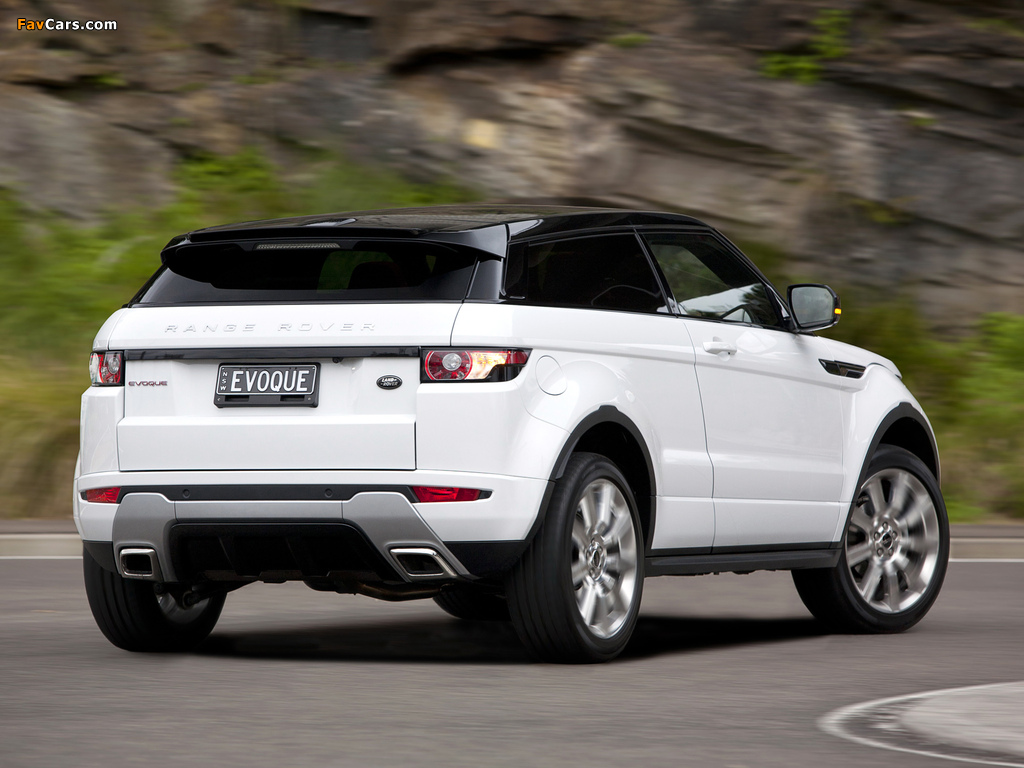 Range Rover Evoque Coupe Dynamic AU-spec 2011 photos (1024 x 768)