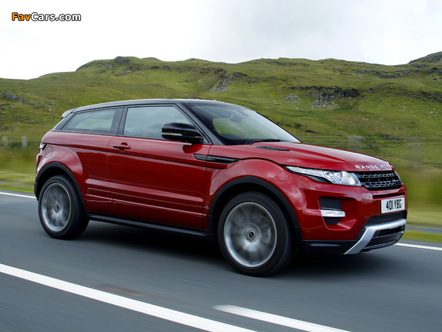 Range Rover Evoque Coupe Si4 Dynamic UK-spec 2011 pictures (640 x 480)