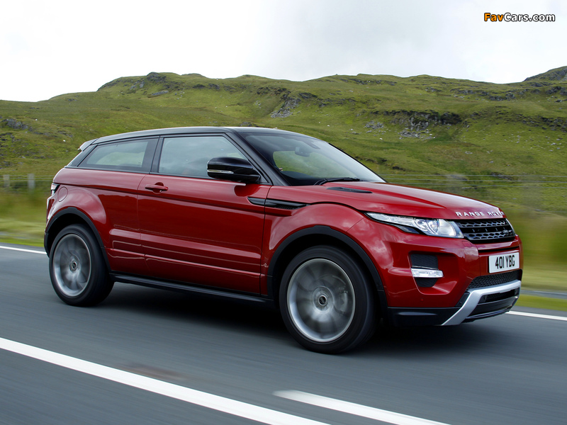 Range Rover Evoque Coupe Si4 Dynamic UK-spec 2011 pictures (800 x 600)