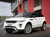 Range Rover Evoque Coupe Dynamic AU-spec 2011 pictures