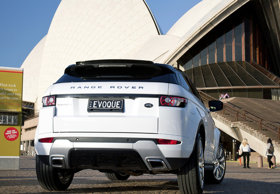 Photos of Range Rover Evoque Coupe Dynamic AU-spec 2011