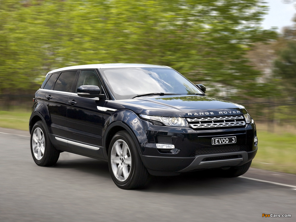 Photos of Range Rover Evoque Prestige AU-spec 2011 (1024 x 768)