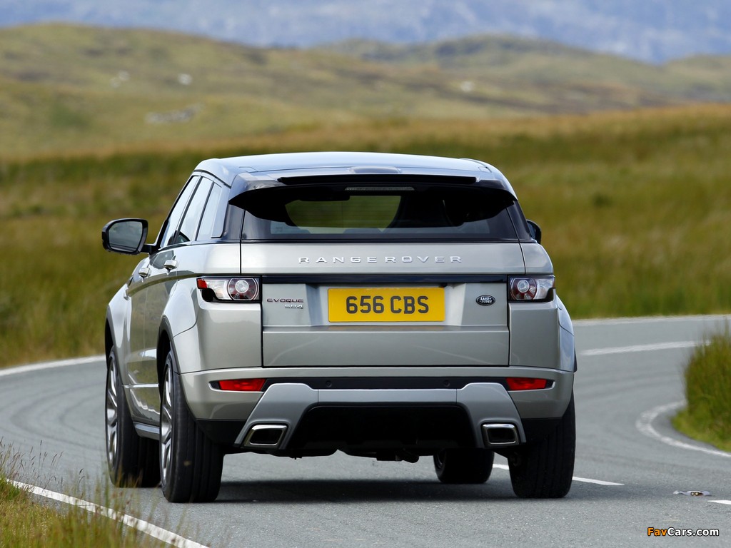 Pictures of Range Rover Evoque SD4 Dynamic UK-spec 2011 (1024 x 768)