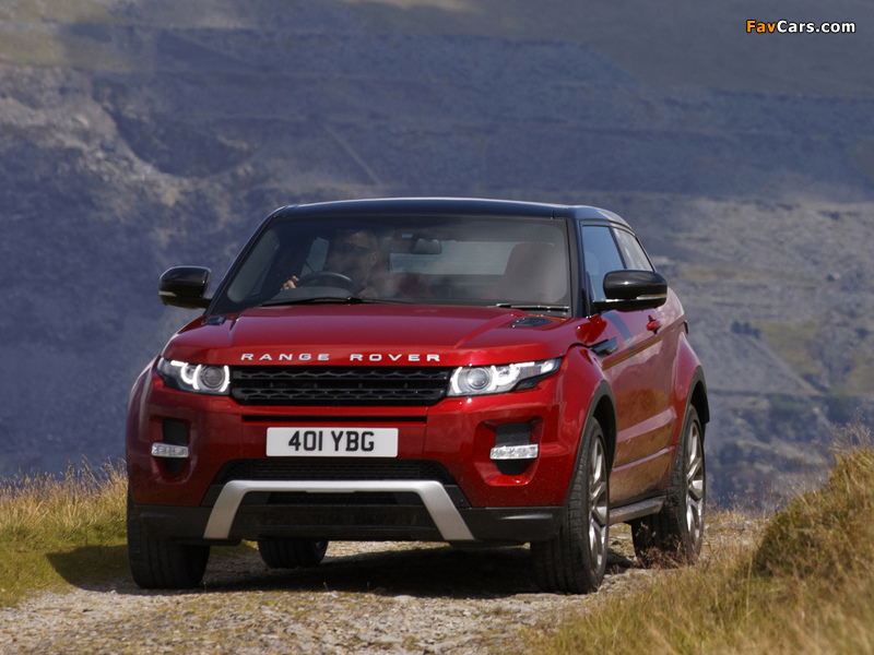 Range Rover Evoque Coupe Si4 Dynamic UK-spec 2011 wallpapers (800 x 600)