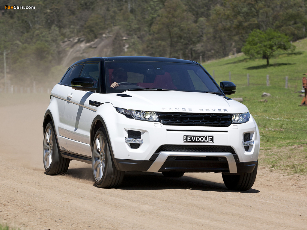 Range Rover Evoque Coupe Dynamic AU-spec 2011 wallpapers (1024 x 768)