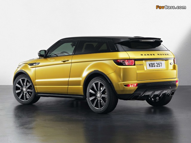 Range Rover Evoque Coupe Sicilian Yellow 2013 wallpapers (640 x 480)
