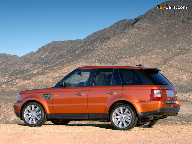 Images of Range Rover Sport Supercharged ZA-spec 2005–08 (640 x 480)