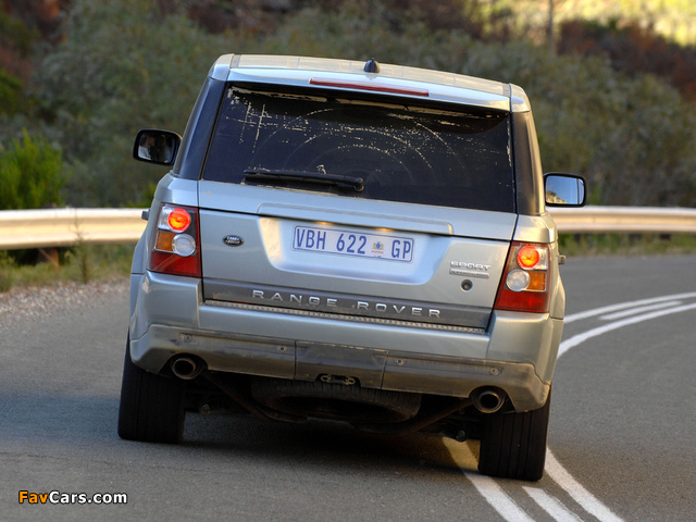 Images of Range Rover Sport Supercharged ZA-spec 2005–08 (640 x 480)