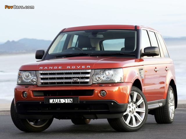 Range Rover Sport Supercharged AU-spec 2005–08 pictures (640 x 480)