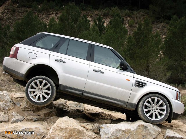 Range Rover Sport Supercharged 2005–08 wallpapers (640 x 480)