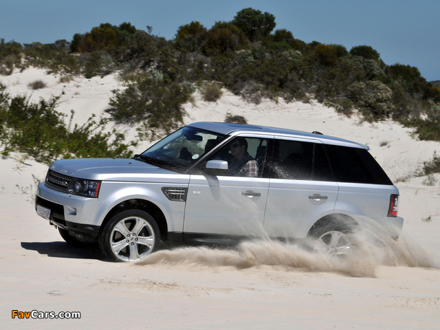 Range Rover Sport Supercharged ZA-spec 2009–13 wallpapers (640 x 480)