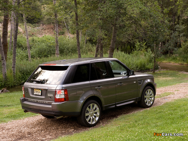 Range Rover Sport Supercharged US-spec 2008–09 pictures (640 x 480)