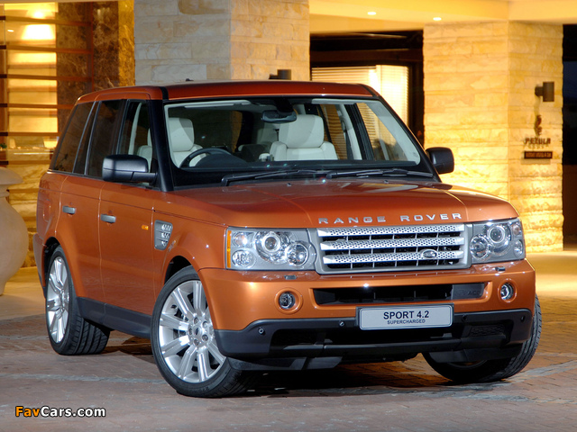 Photos of Range Rover Sport Supercharged ZA-spec 2005–08 (640 x 480)