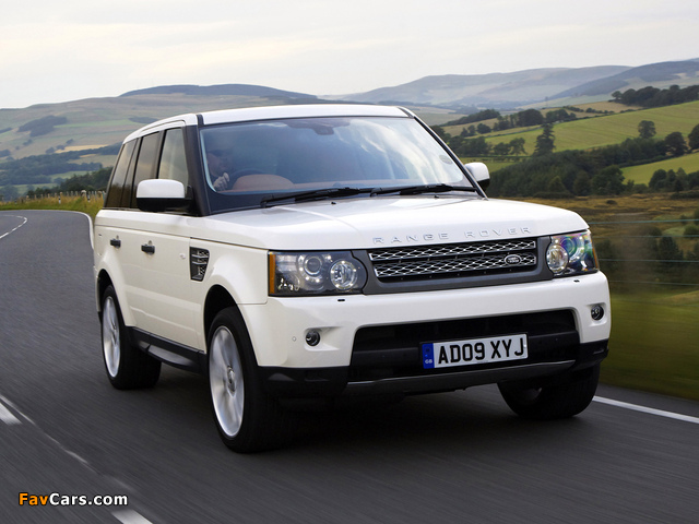 Photos of Range Rover Sport Supercharged UK-spec 2009–13 (640 x 480)