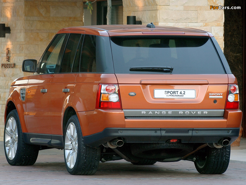 Pictures of Range Rover Sport Supercharged ZA-spec 2005–08 (800 x 600)