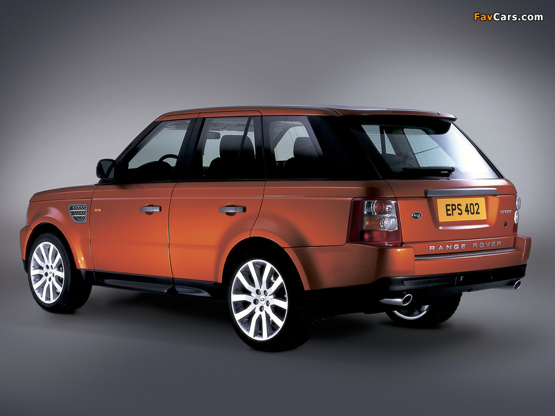 Pictures of Range Rover Sport Supercharged 2005–08 (800 x 600)
