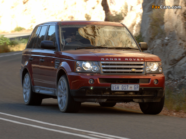 Pictures of Range Rover Sport ZA-spec 2005–08 (640 x 480)