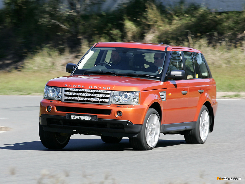 Pictures of Range Rover Sport Supercharged AU-spec 2005–08 (1024 x 768)