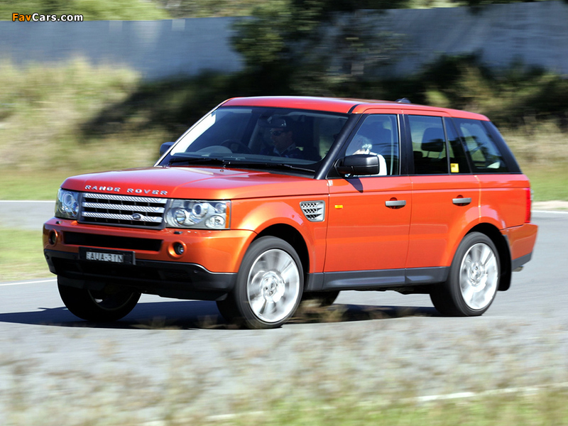 Range Rover Sport Supercharged AU-spec 2005–08 wallpapers (800 x 600)