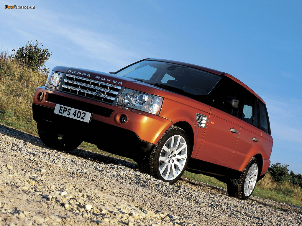 Range Rover Sport Supercharged 2005–08 wallpapers (1024 x 768)