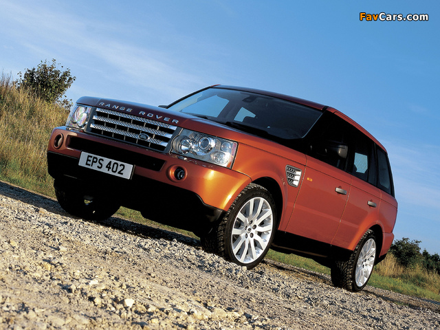 Range Rover Sport Supercharged 2005–08 wallpapers (640 x 480)