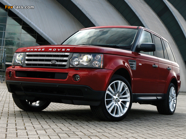 Range Rover Sport Supercharged 2005–08 wallpapers (640 x 480)