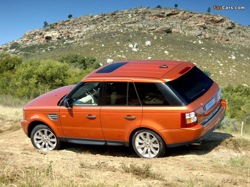 Range Rover Sport Supercharged ZA-spec 2005–08 wallpapers (800 x 600)