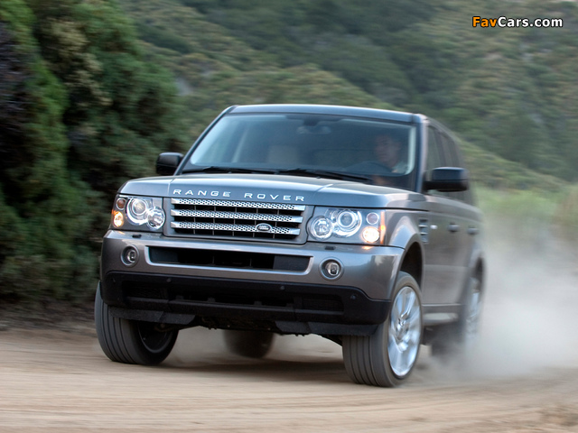 Range Rover Sport Supercharged US-spec 2008–09 wallpapers (640 x 480)