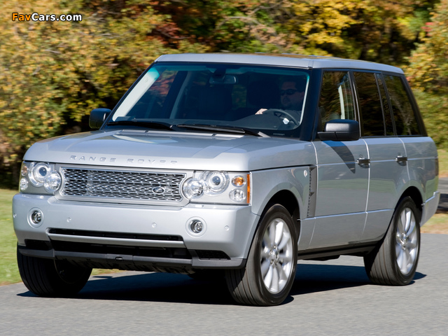 Range Rover Supercharged US-spec (L322) 2005–09 wallpapers (640 x 480)