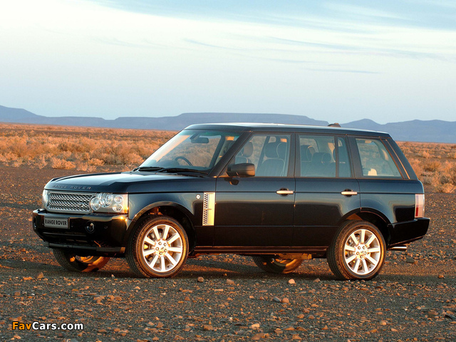 Pictures of Range Rover Supercharged ZA-spec (L322) 2005–09 (640 x 480)