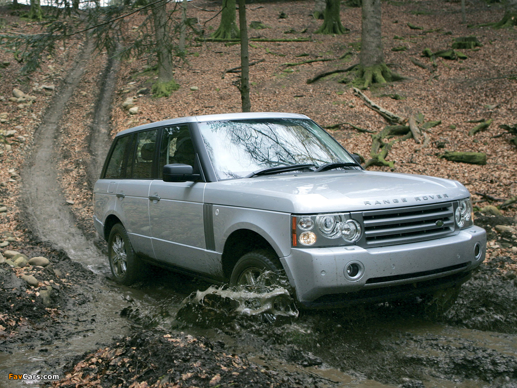 Range Rover Vogue UK-spec (L322) 2005–09 wallpapers (1024 x 768)