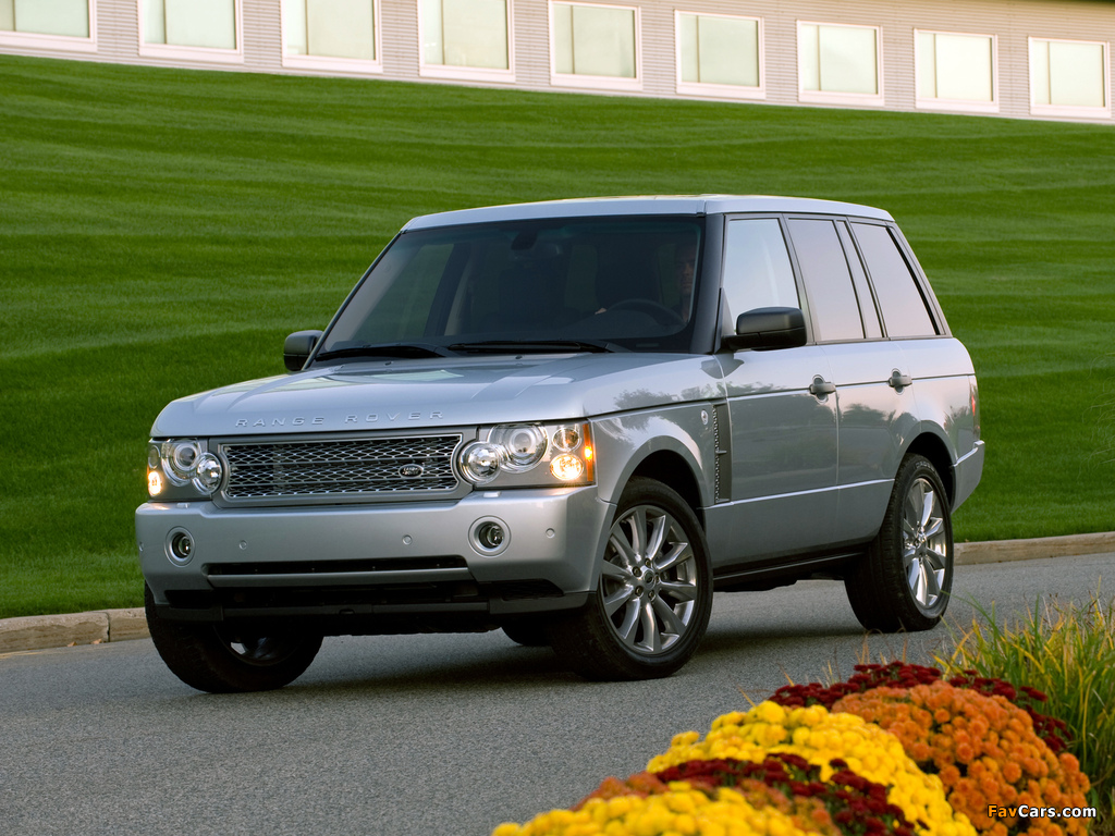 Range Rover Supercharged US-spec (L322) 2005–09 wallpapers (1024 x 768)