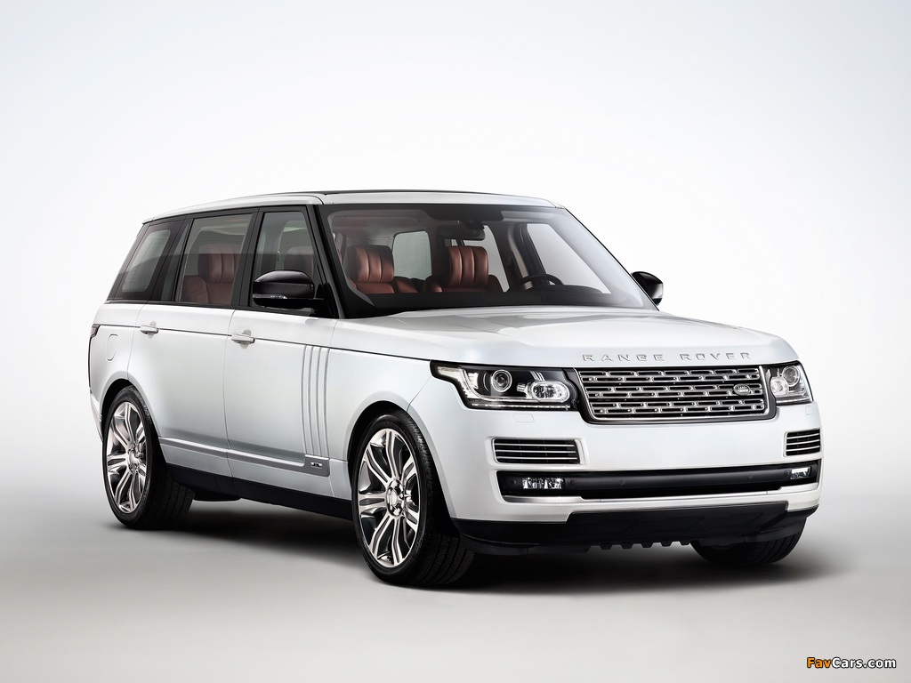 Range Rover Autobiography Black LWB (L405) 2014 wallpapers (1024 x 768)