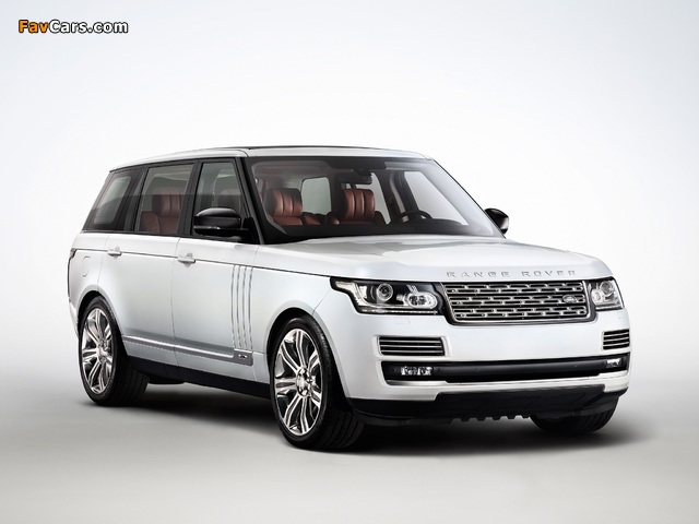 Range Rover Autobiography Black LWB (L405) 2014 wallpapers (640 x 480)