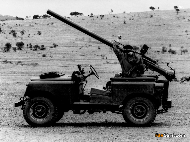 Land Rover Series II 88 Gunbuggy with 106 mm RCL 1959 wallpapers (640 x 480)