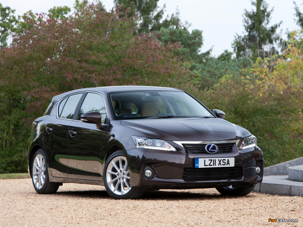 Lexus CT 200h UK-spec 2010–14 wallpapers (1024 x 768)