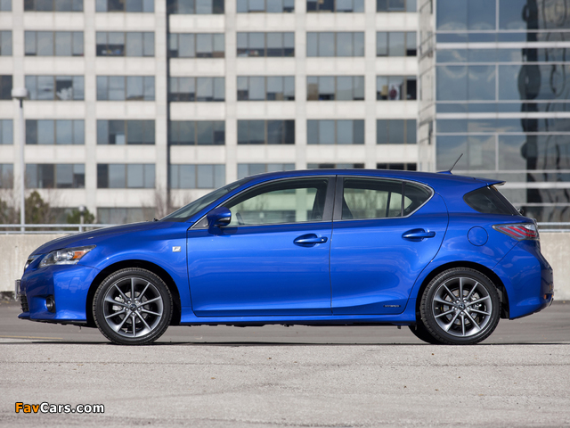 Lexus CT 200h F-Sport 2011–14 images (640 x 480)