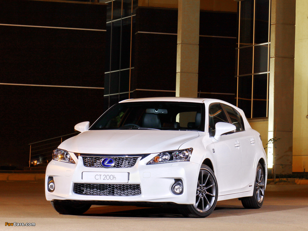 Lexus CT 200h F-Sport ZA-spec 2011–14 photos (1024 x 768)