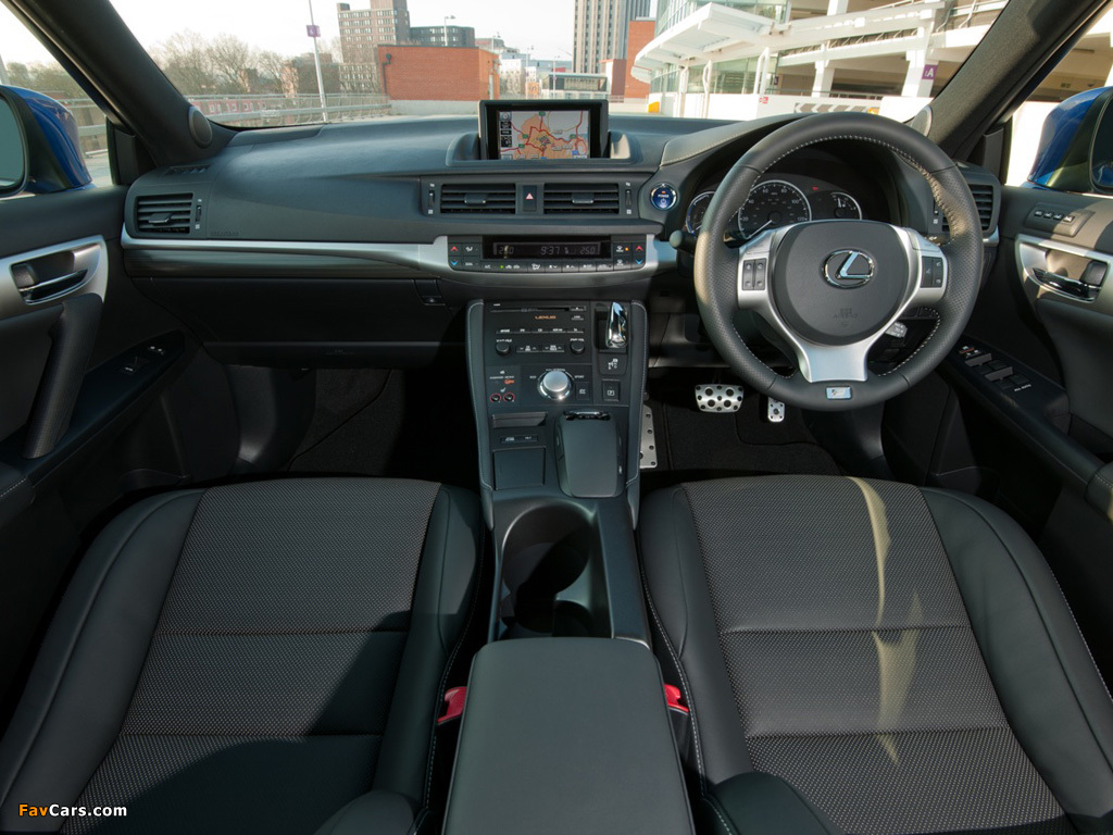 Lexus CT 200h F-Sport UK-spec 2011–14 photos (1024 x 768)