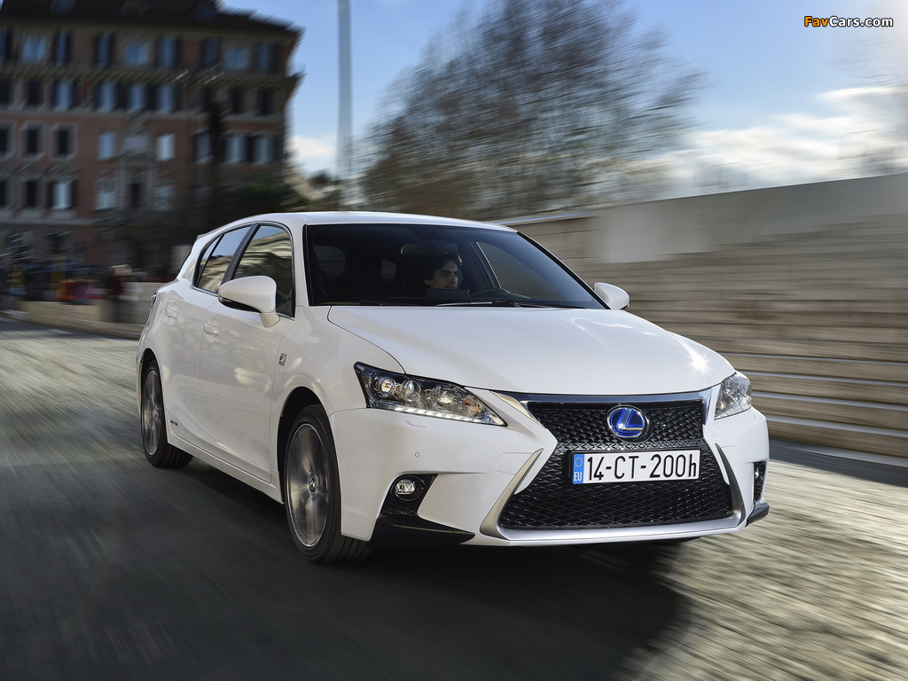 Lexus CT 200h F-Sport EU-spec 2014 images (1024 x 768)